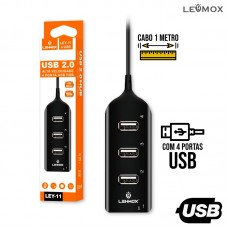 Hub USB 2.0 4 portas LEY-11 Lehmox